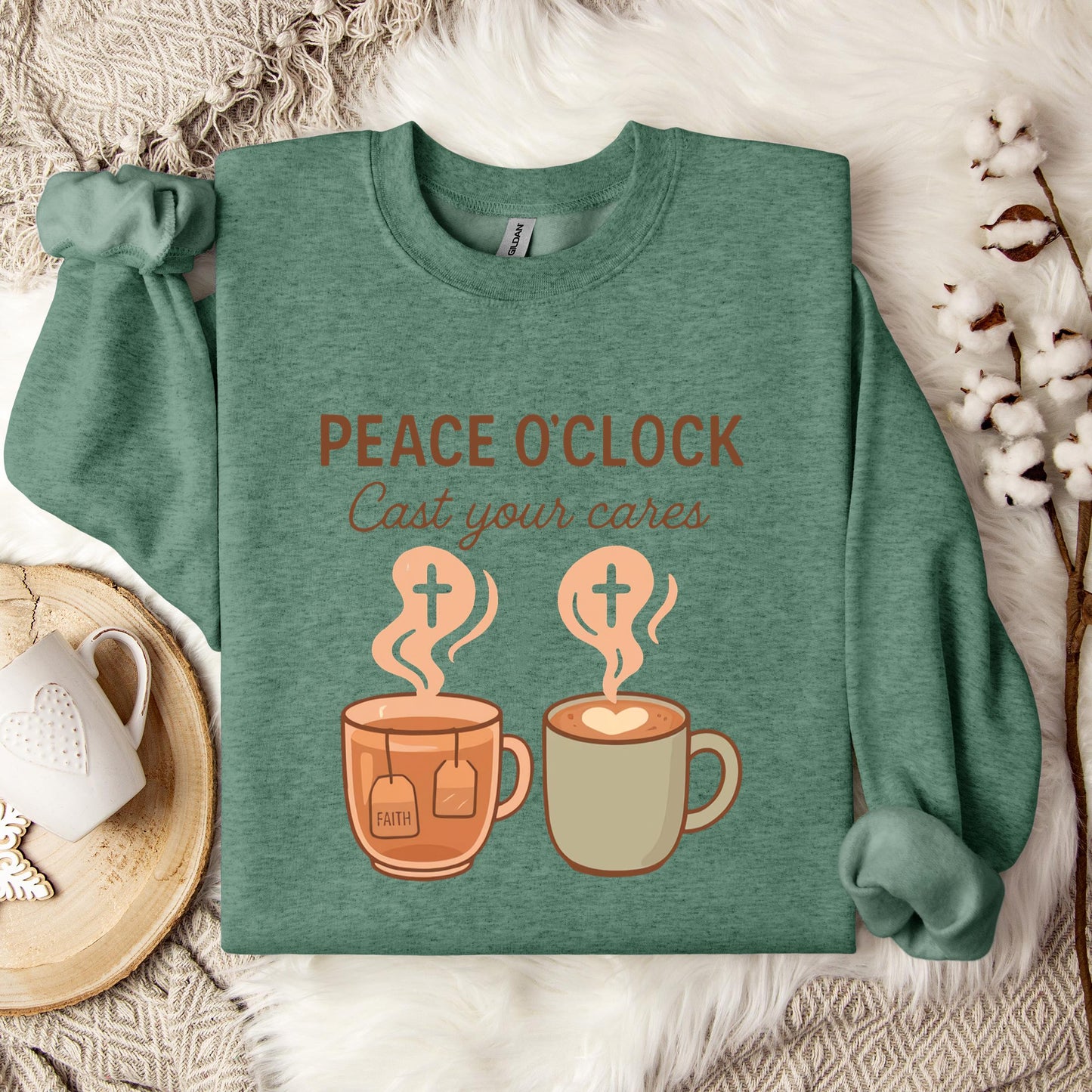 Peace O'Clock Cast Your Cares Sweatshirt