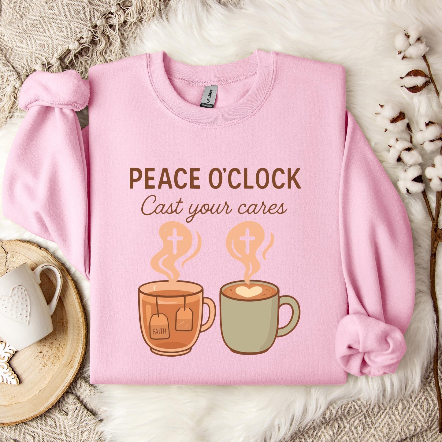Peace O'Clock Cast Your Cares Sweatshirt