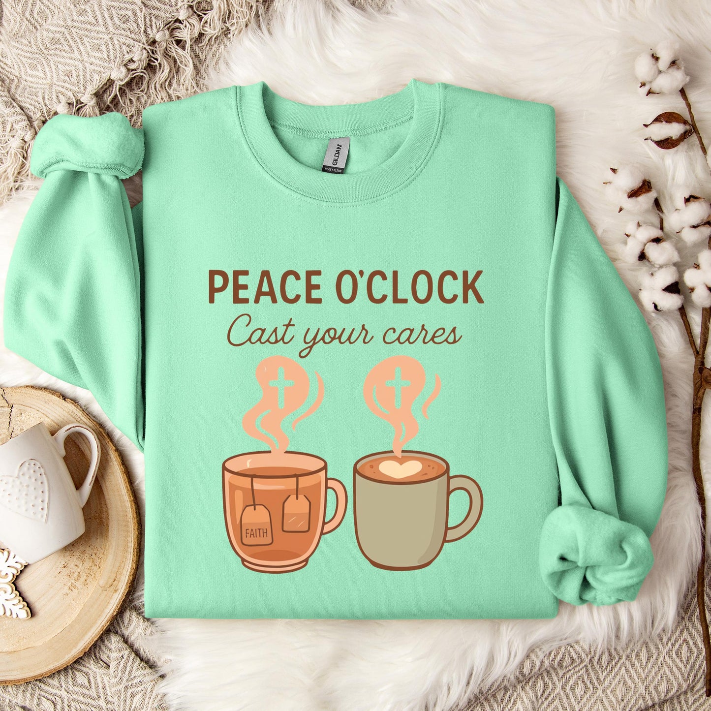 Peace O'Clock Cast Your Cares Sweatshirt