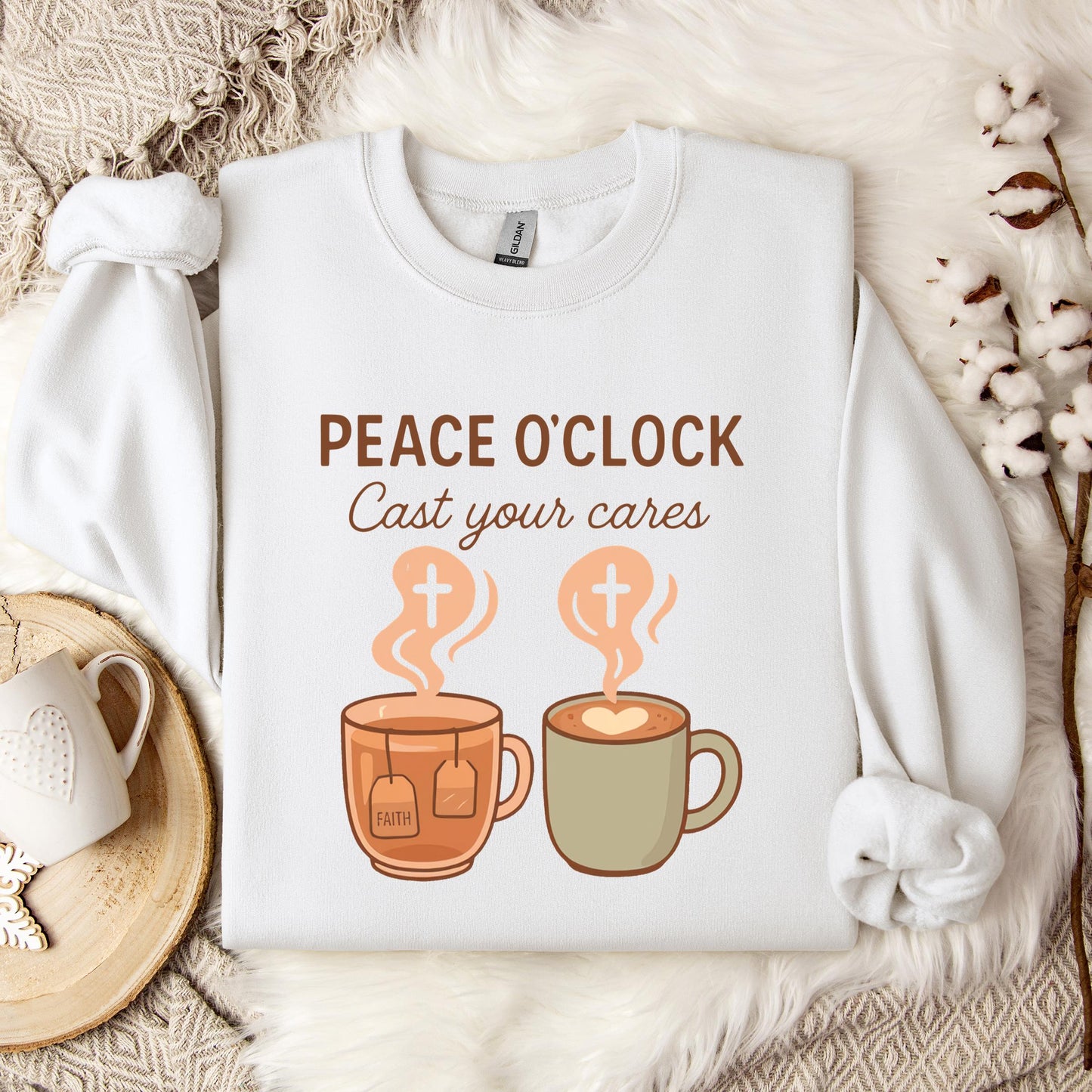 Peace O'Clock Cast Your Cares Sweatshirt