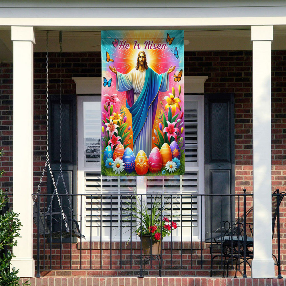 FLAGWIX  He Is Risen Resurrection of Jesus Easter Day Flag