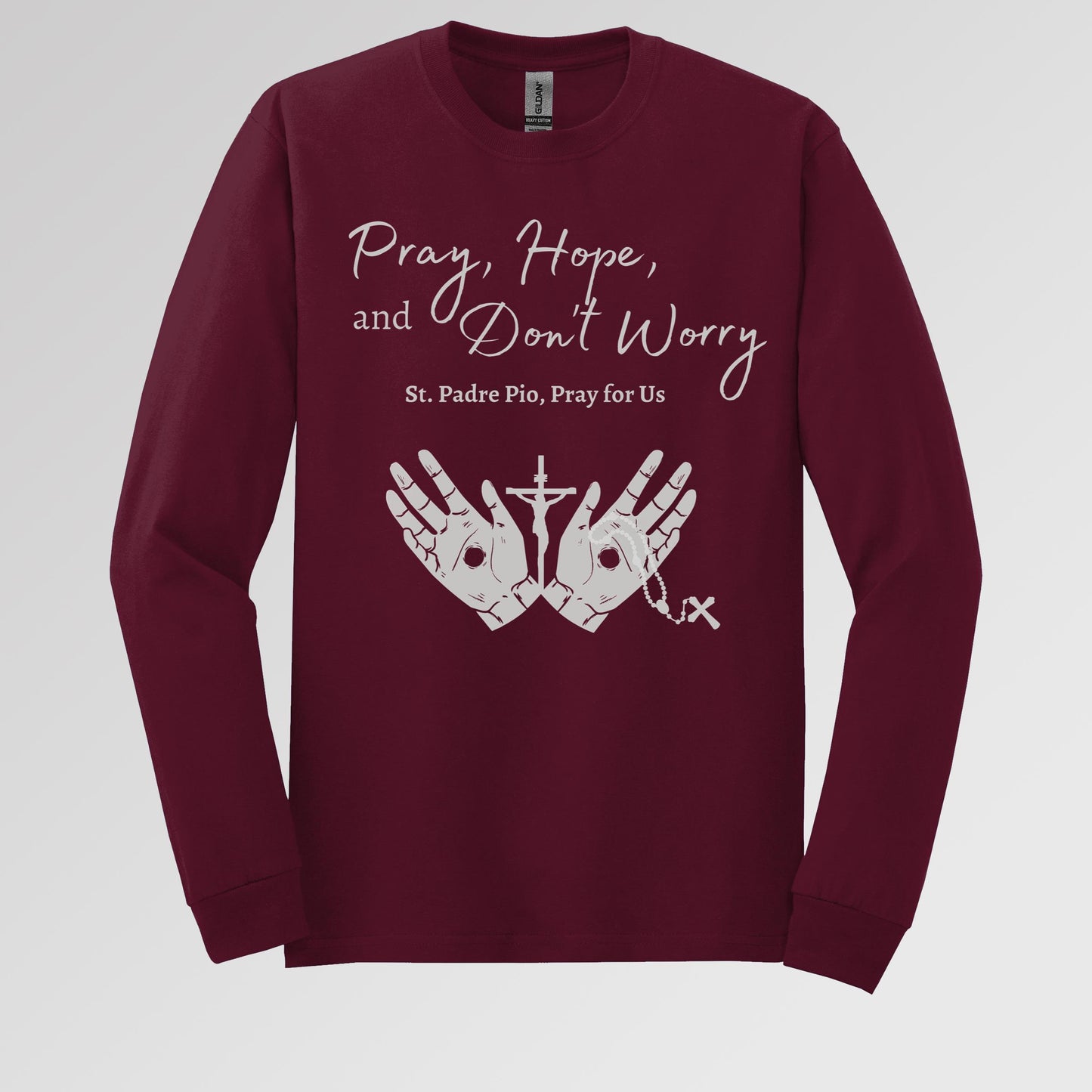 Pray Hope And Don_t Worry St Padre Pio Pray For Us 01