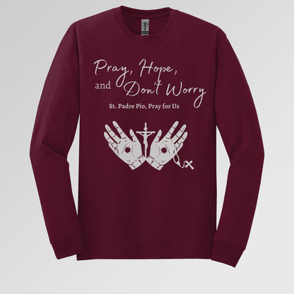 Pray Hope And Don_t Worry St Padre Pio Pray For Us 01