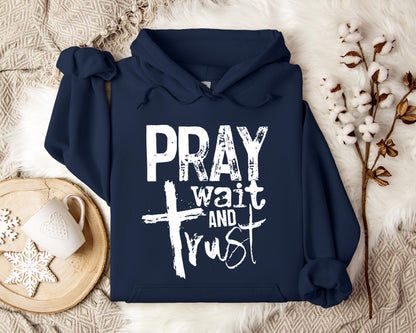 Pray Wait And Trust Hoodie