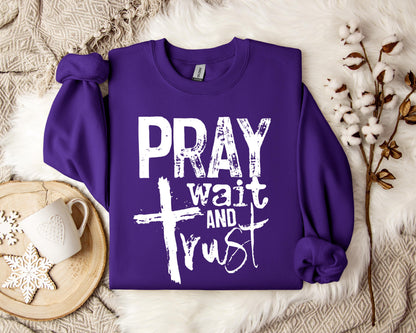 Pray Wait And Trust Sweatshirt
