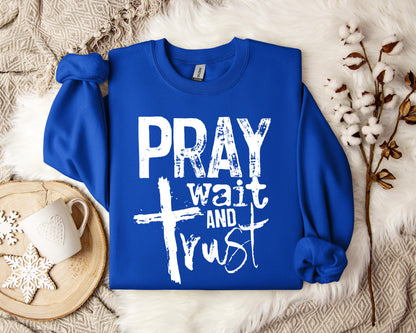 Pray Wait And Trust Sweatshirt