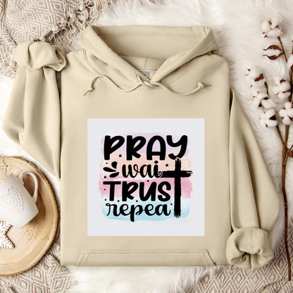 Pray Wait Trust Repeat Hoodie