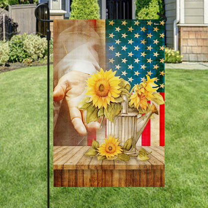 Jesus With Sunflower Flag