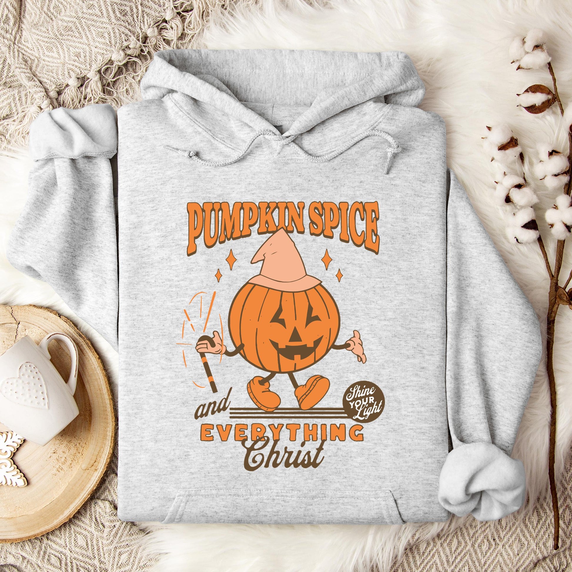 Pumpkin Spice And Everything Christ Hoodie