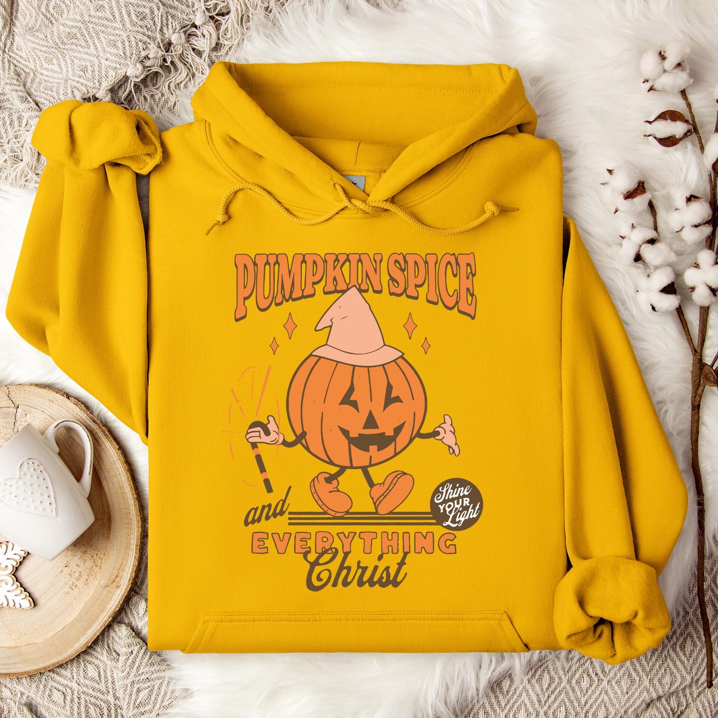 Pumpkin Spice And Everything Christ Hoodie