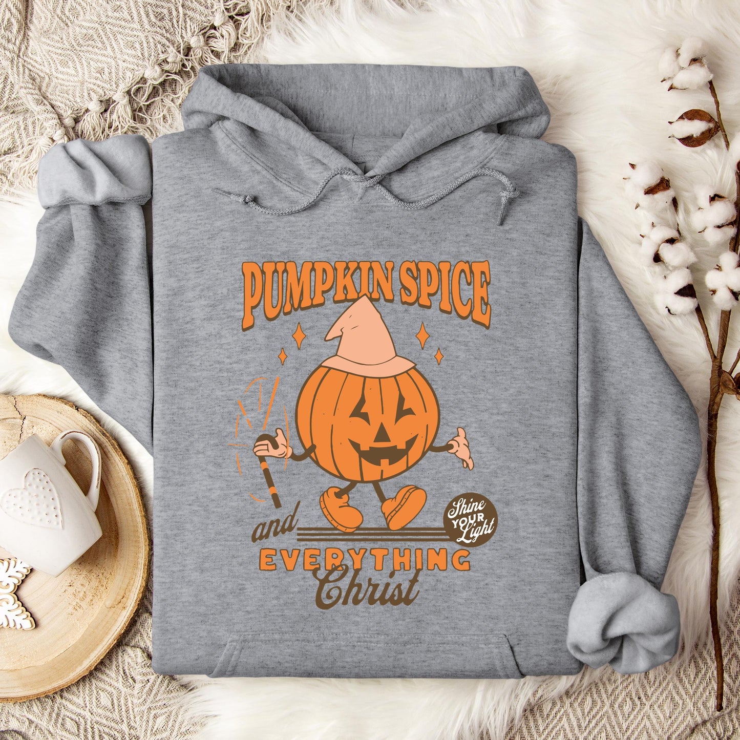 Pumpkin Spice And Everything Christ Hoodie