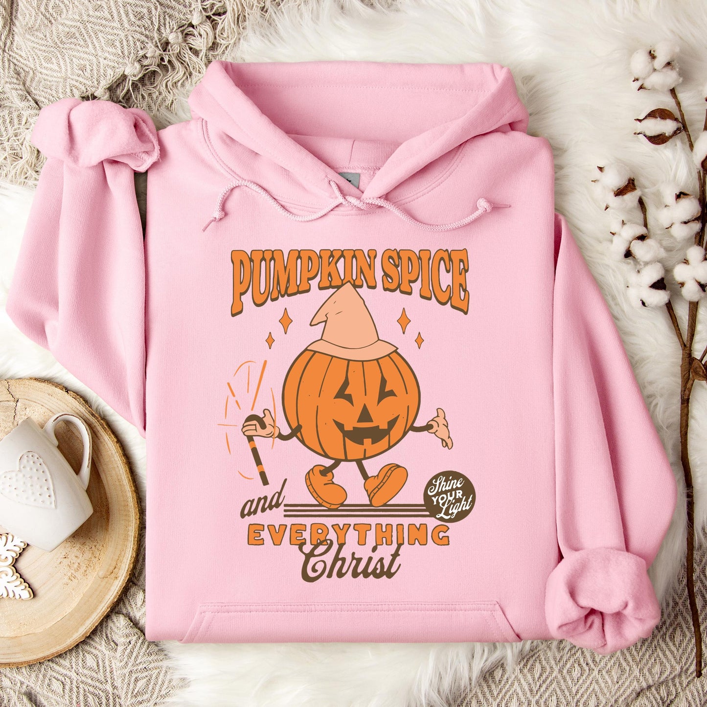 Pumpkin Spice And Everything Christ Hoodie