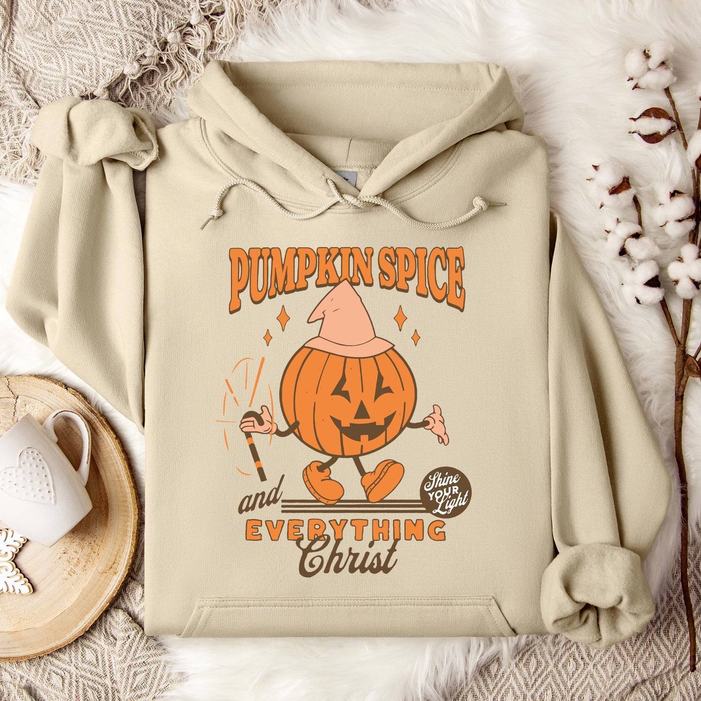 Pumpkin Spice And Everything Christ Hoodie