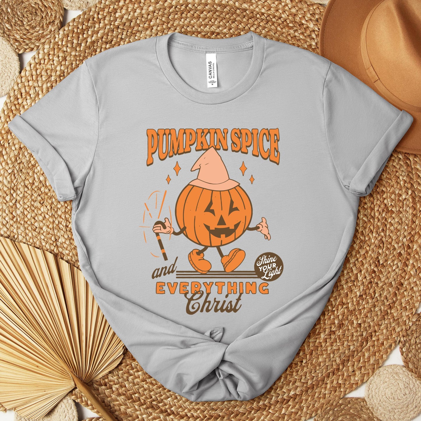 Pumpkin Spice And Everything Christ Premium T-shirt
