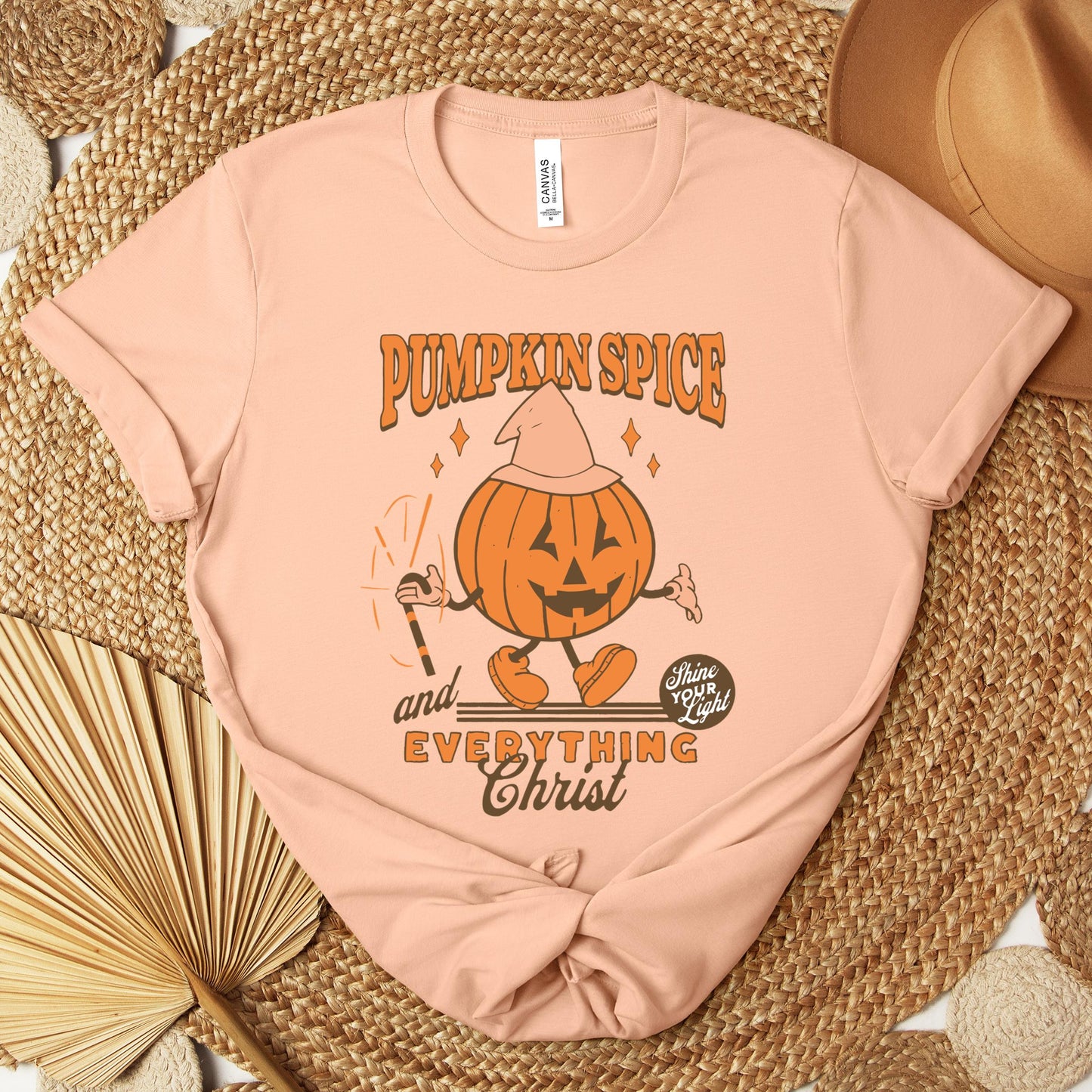 Pumpkin Spice And Everything Christ Premium T-shirt