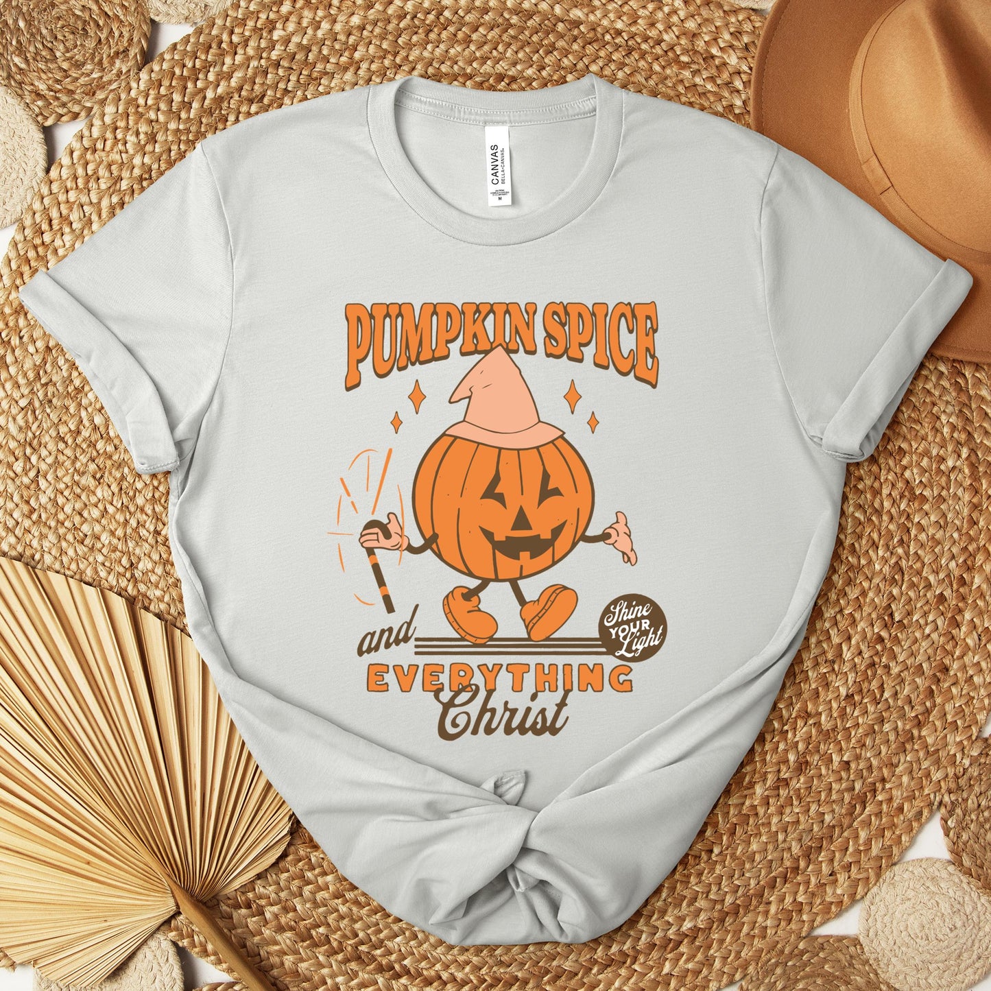 Pumpkin Spice And Everything Christ Premium T-shirt