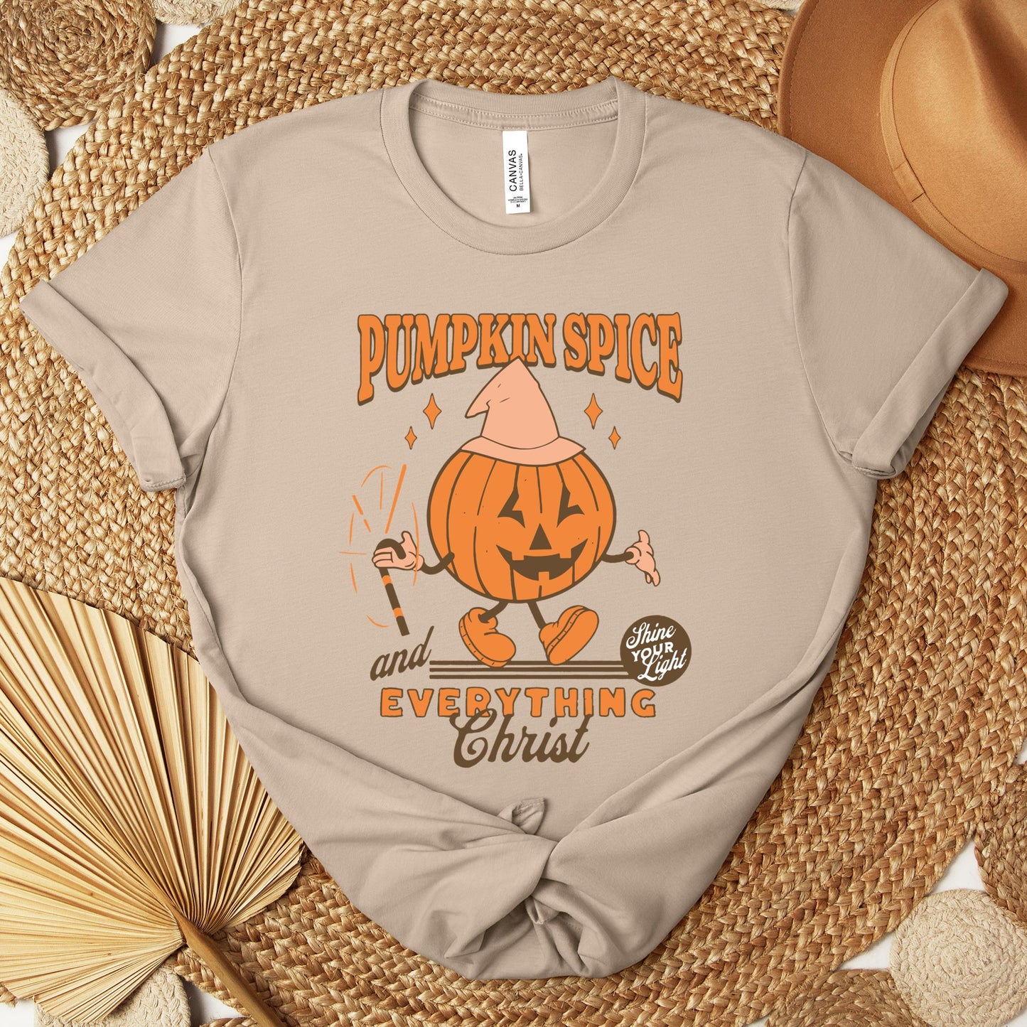 Pumpkin Spice And Everything Christ Premium T-shirt