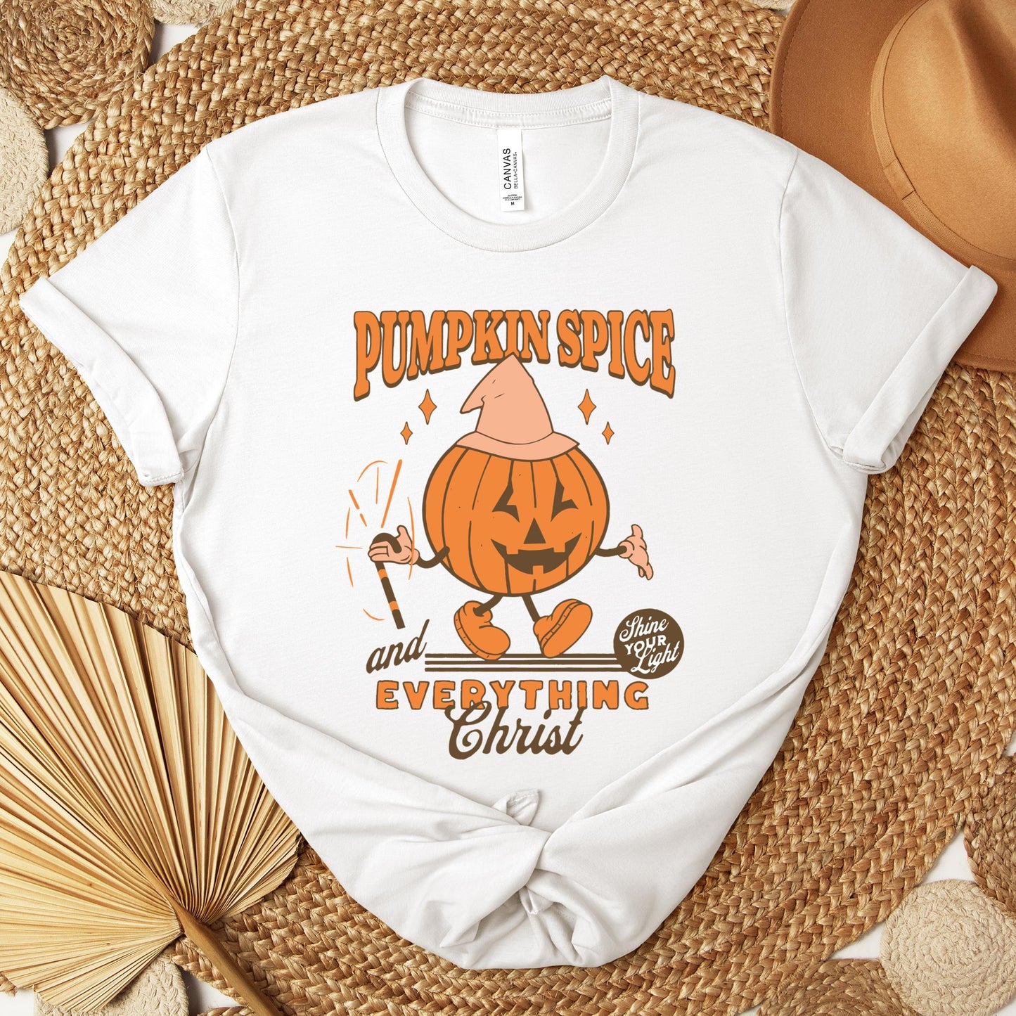 Pumpkin Spice And Everything Christ Premium T-shirt
