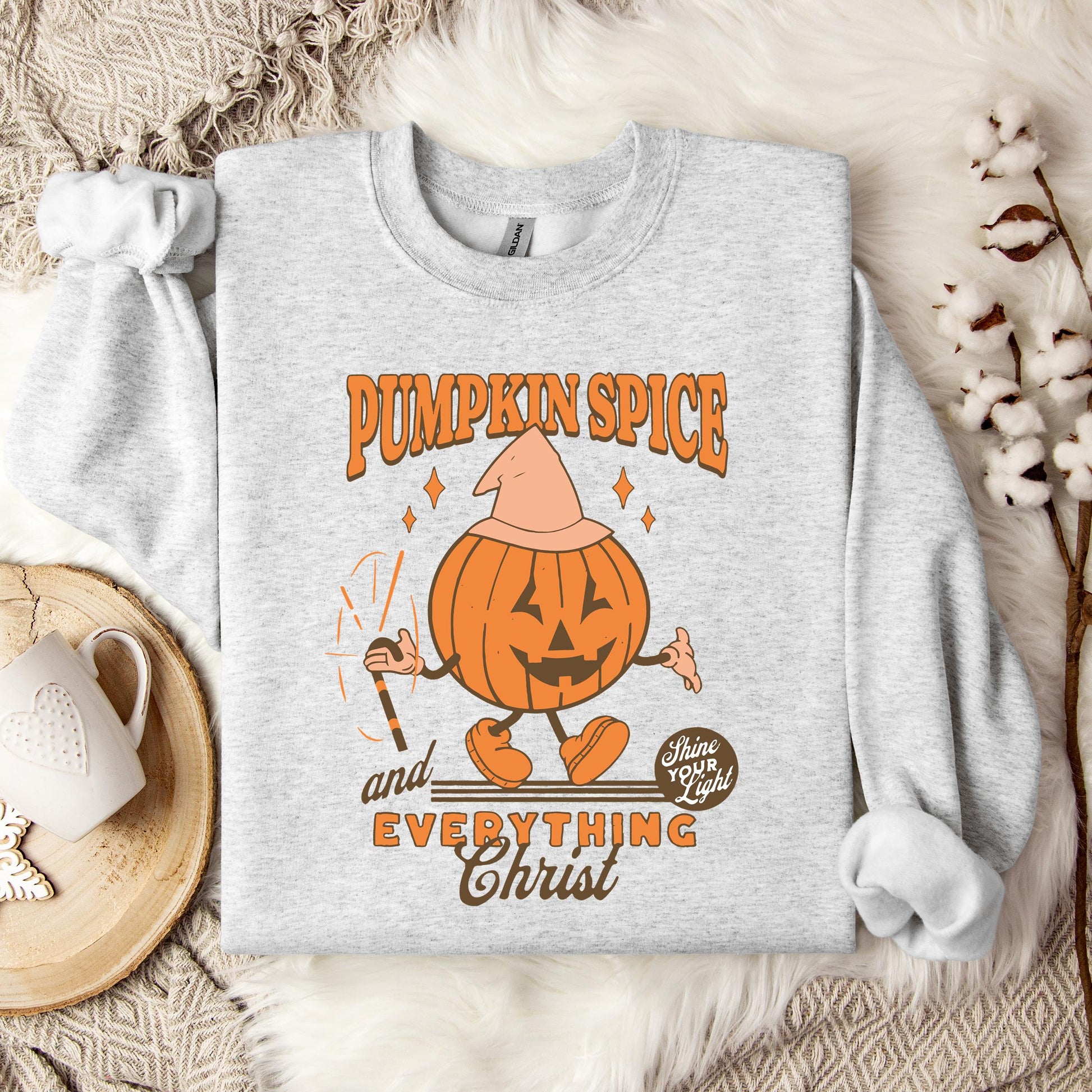 Pumpkin Spice And Everything Christ Sweatshirt