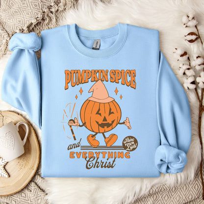 Pumpkin Spice And Everything Christ Sweatshirt
