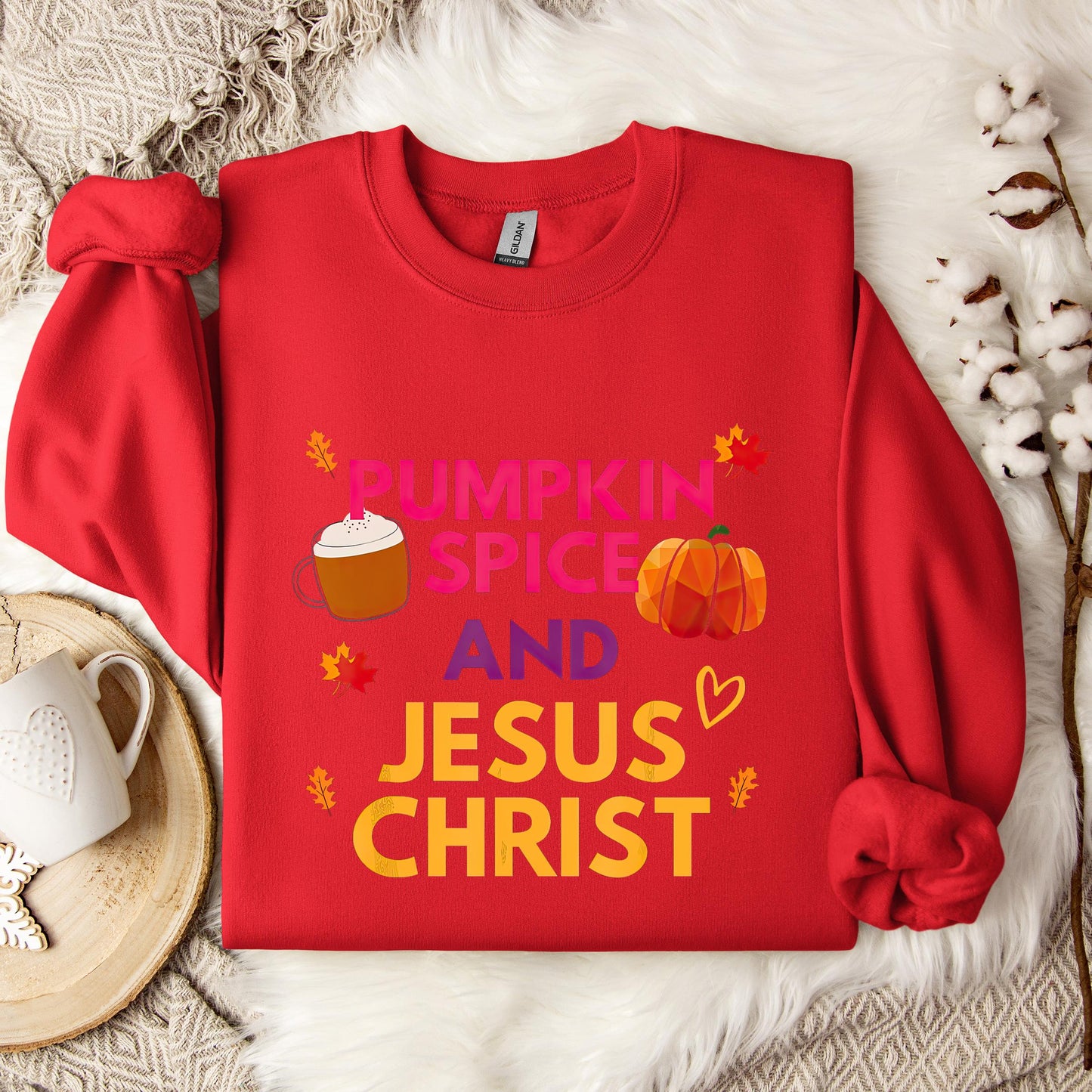 Pumpkin Spice And Jesus Christ 01 Sweatshirt