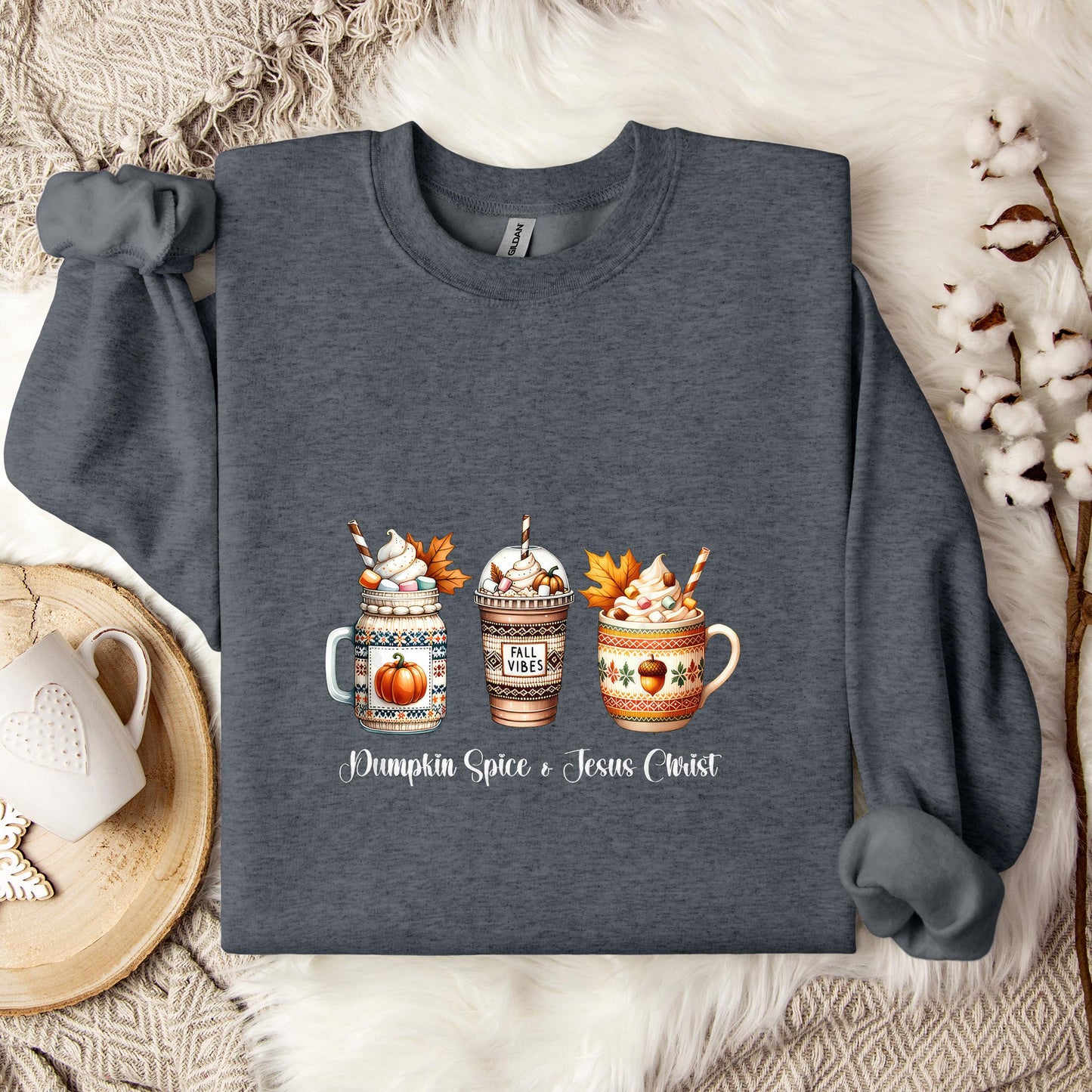 Pumpkin Spice And Jesus Christ 02 Sweatshirt