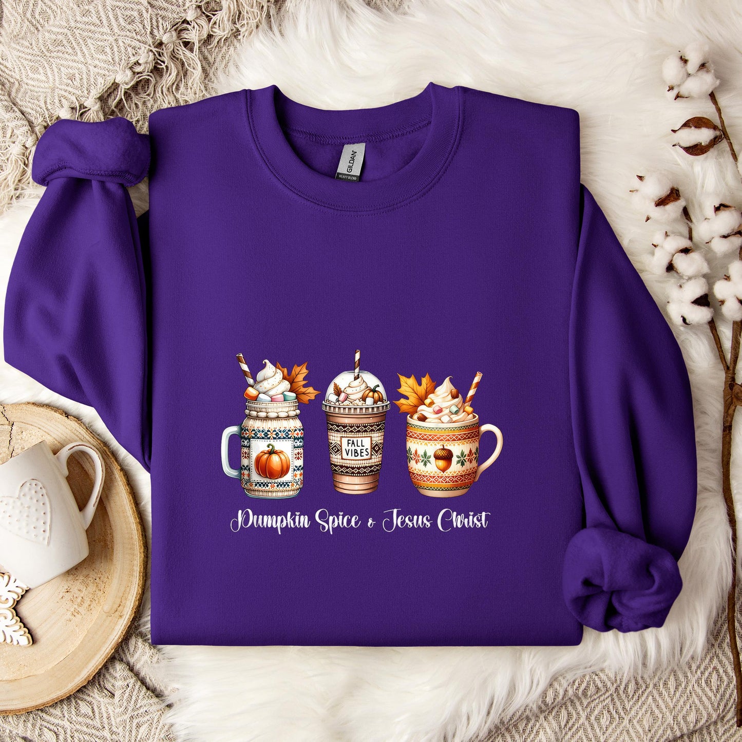 Pumpkin Spice And Jesus Christ 02 Sweatshirt
