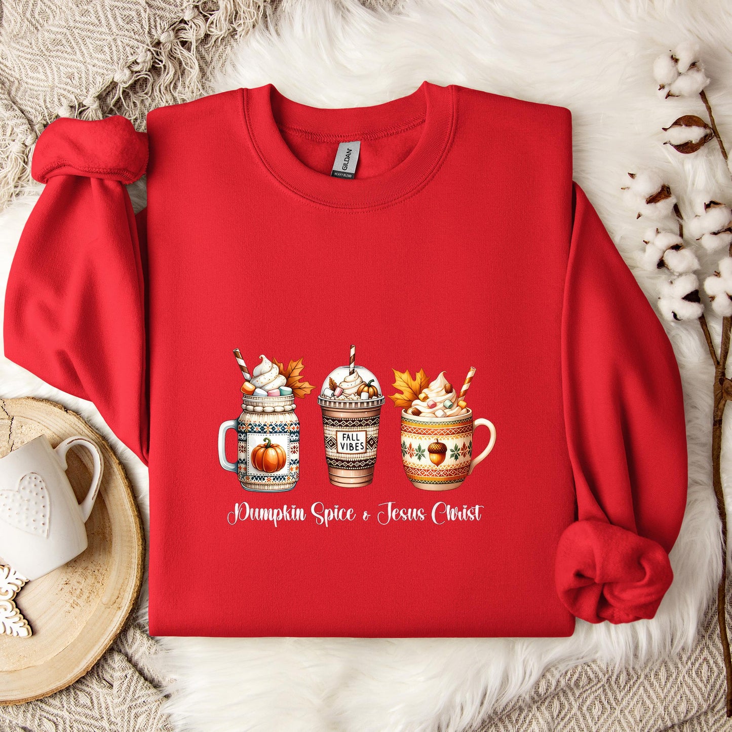 Pumpkin Spice And Jesus Christ 02 Sweatshirt