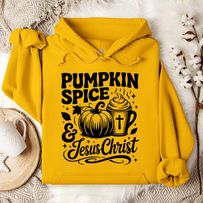 Pumpkin Spice And Jesus Christ 03 Hoodie