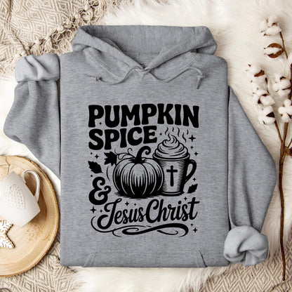 Pumpkin Spice And Jesus Christ 03 Hoodie