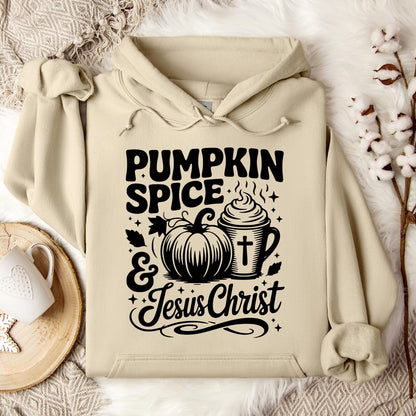 Pumpkin Spice And Jesus Christ 03 Hoodie