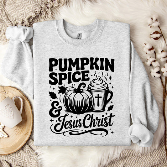 Pumpkin Spice And Jesus Christ 03 Sweatshirt