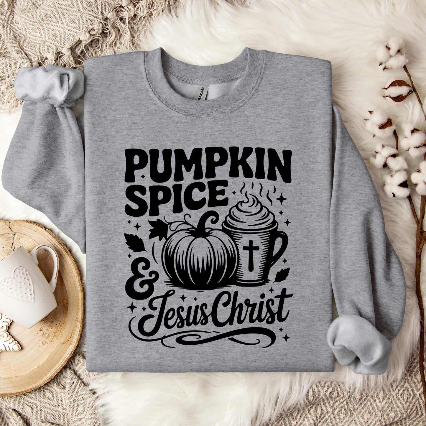 Pumpkin Spice And Jesus Christ 03 Sweatshirt
