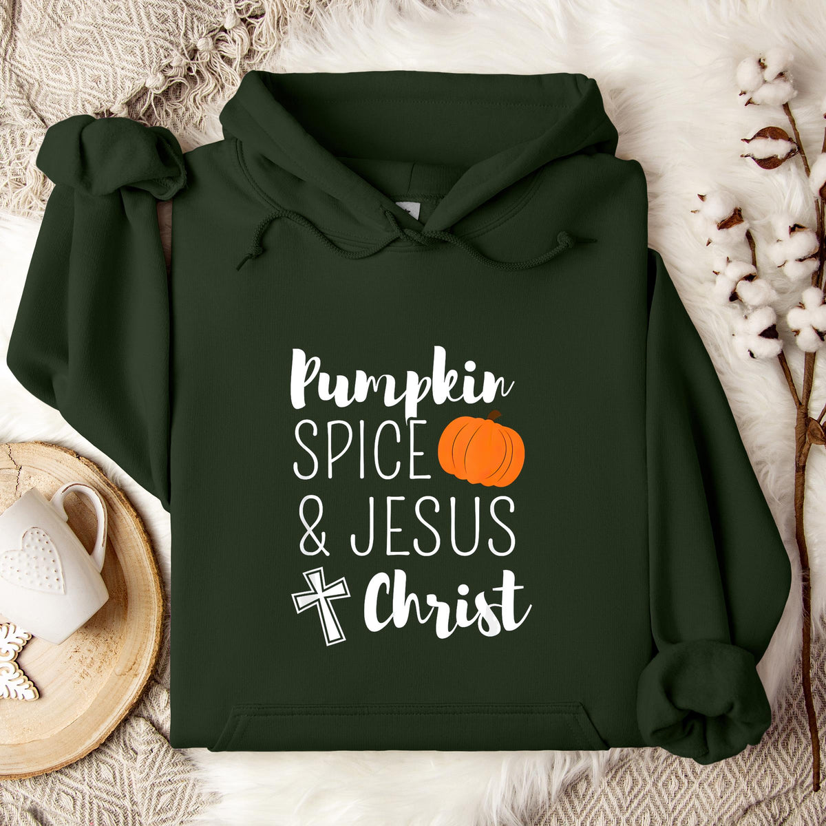 Pumpkin Spice And Jesus Christ Hoodie