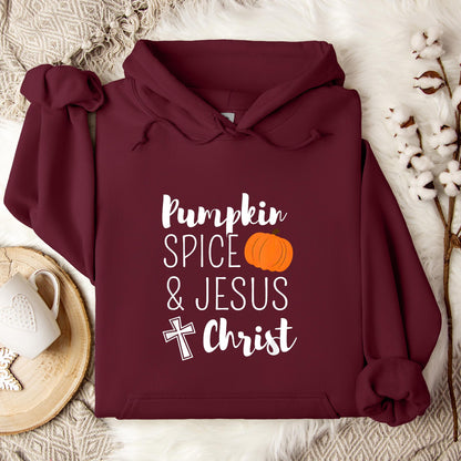 Pumpkin Spice And Jesus Christ Hoodie