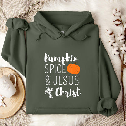 Pumpkin Spice And Jesus Christ Hoodie