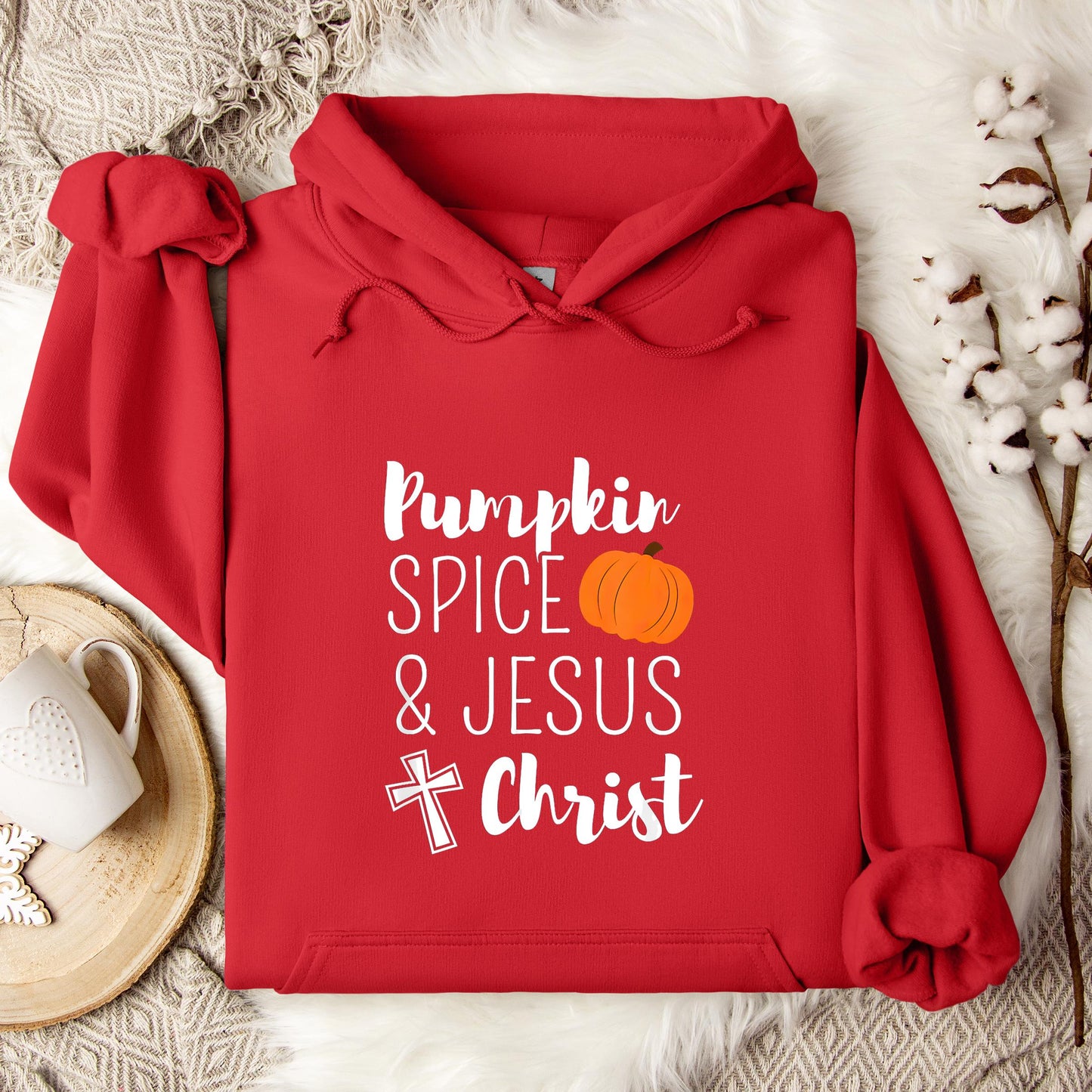 Pumpkin Spice And Jesus Christ Hoodie