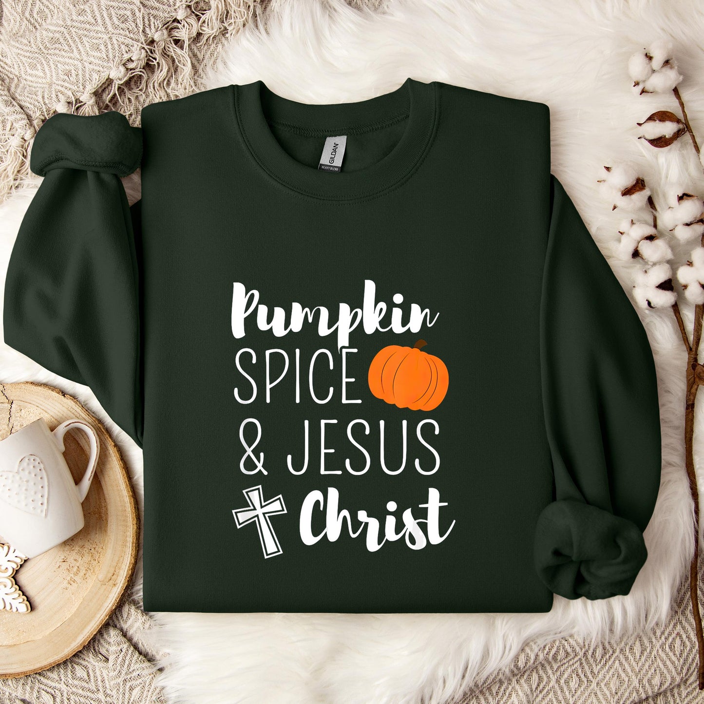 Pumpkin Spice And Jesus Christ Sweatshirt