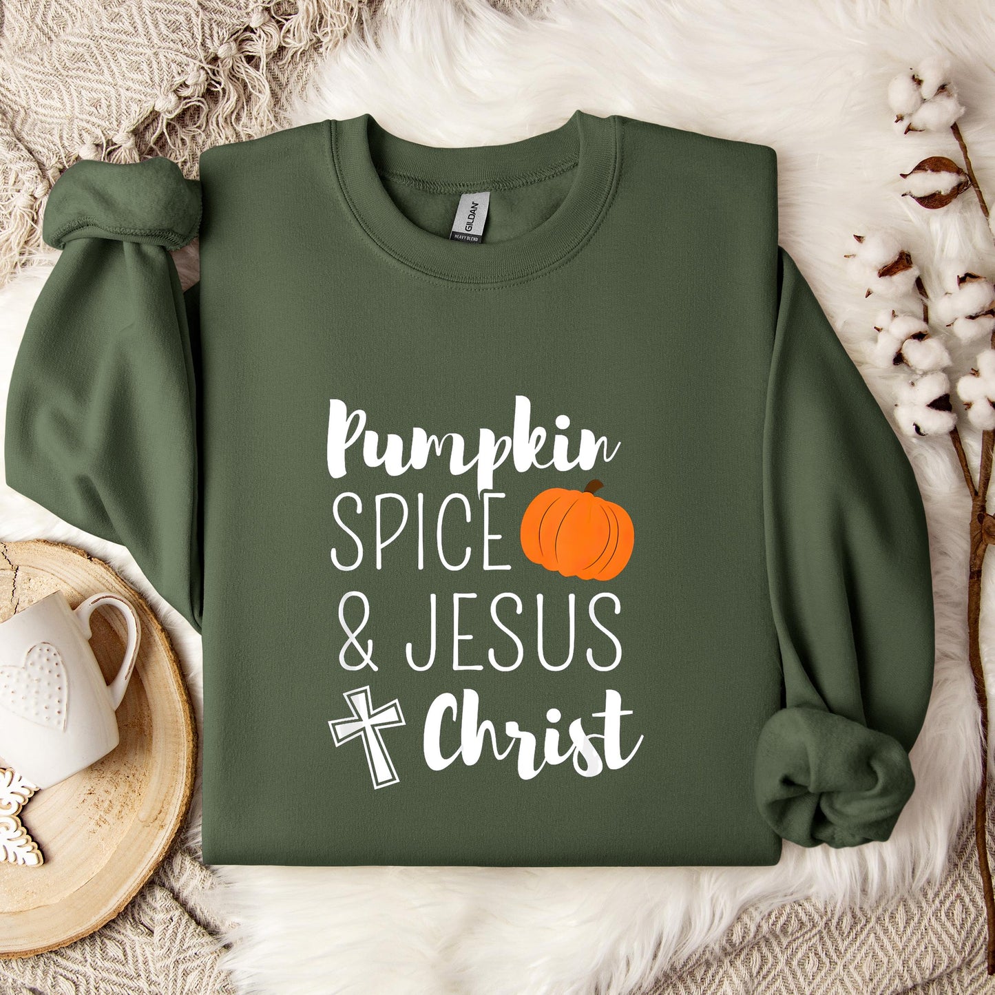 Pumpkin Spice And Jesus Christ Sweatshirt