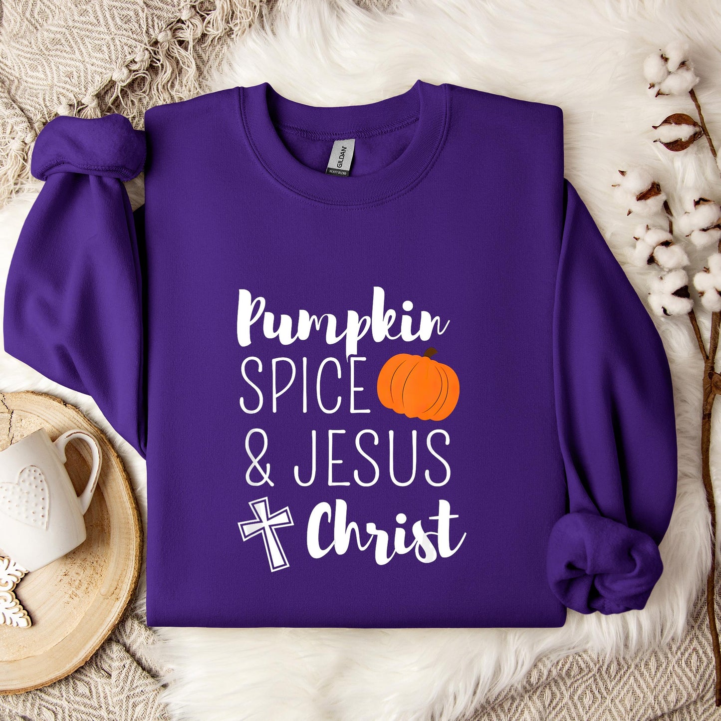 Pumpkin Spice And Jesus Christ Sweatshirt