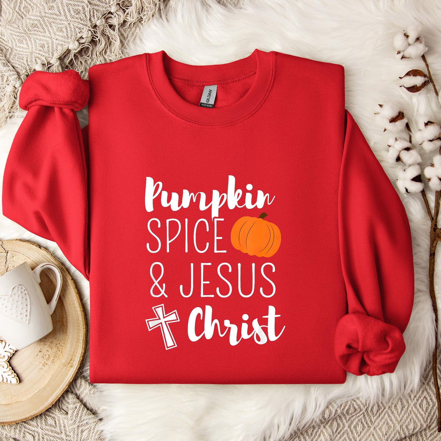 Pumpkin Spice And Jesus Christ Sweatshirt