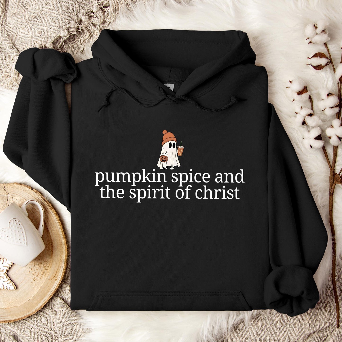 Pumpkin Spice And The Spirit Of Christ Hoodie