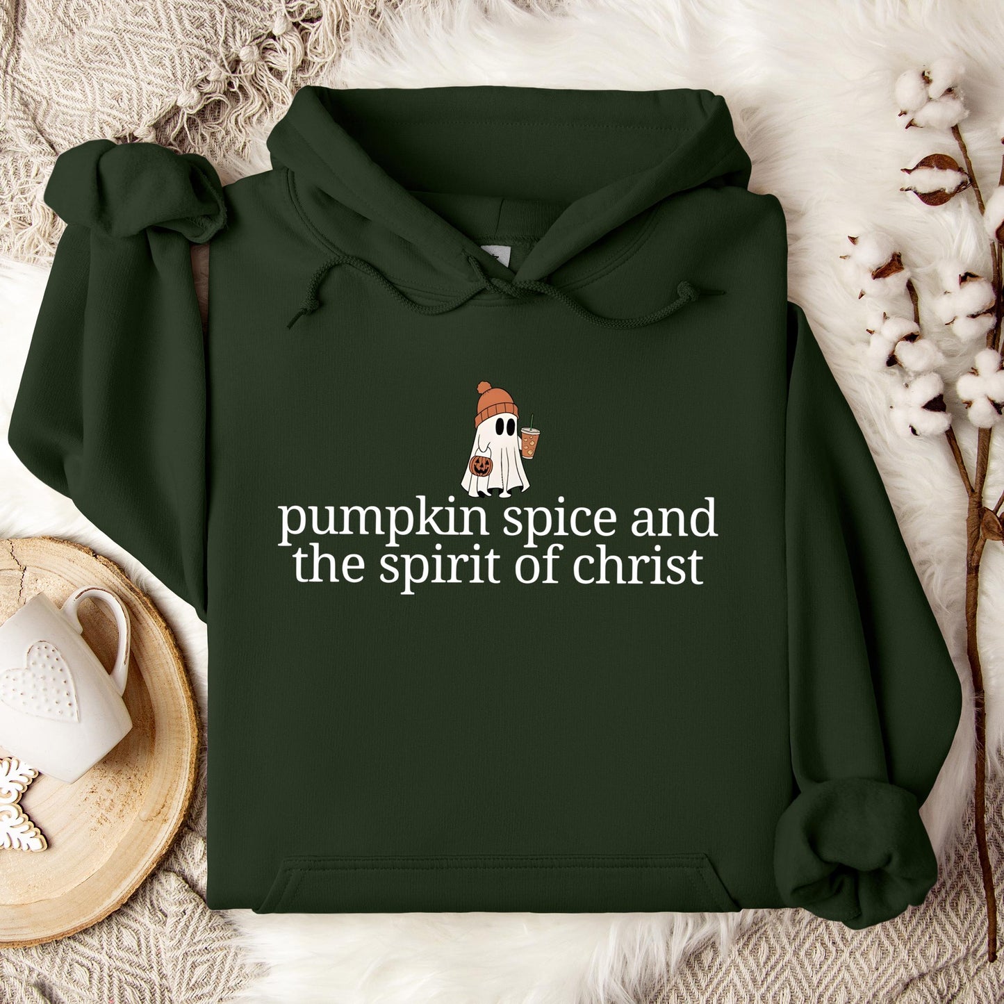 Pumpkin Spice And The Spirit Of Christ Hoodie