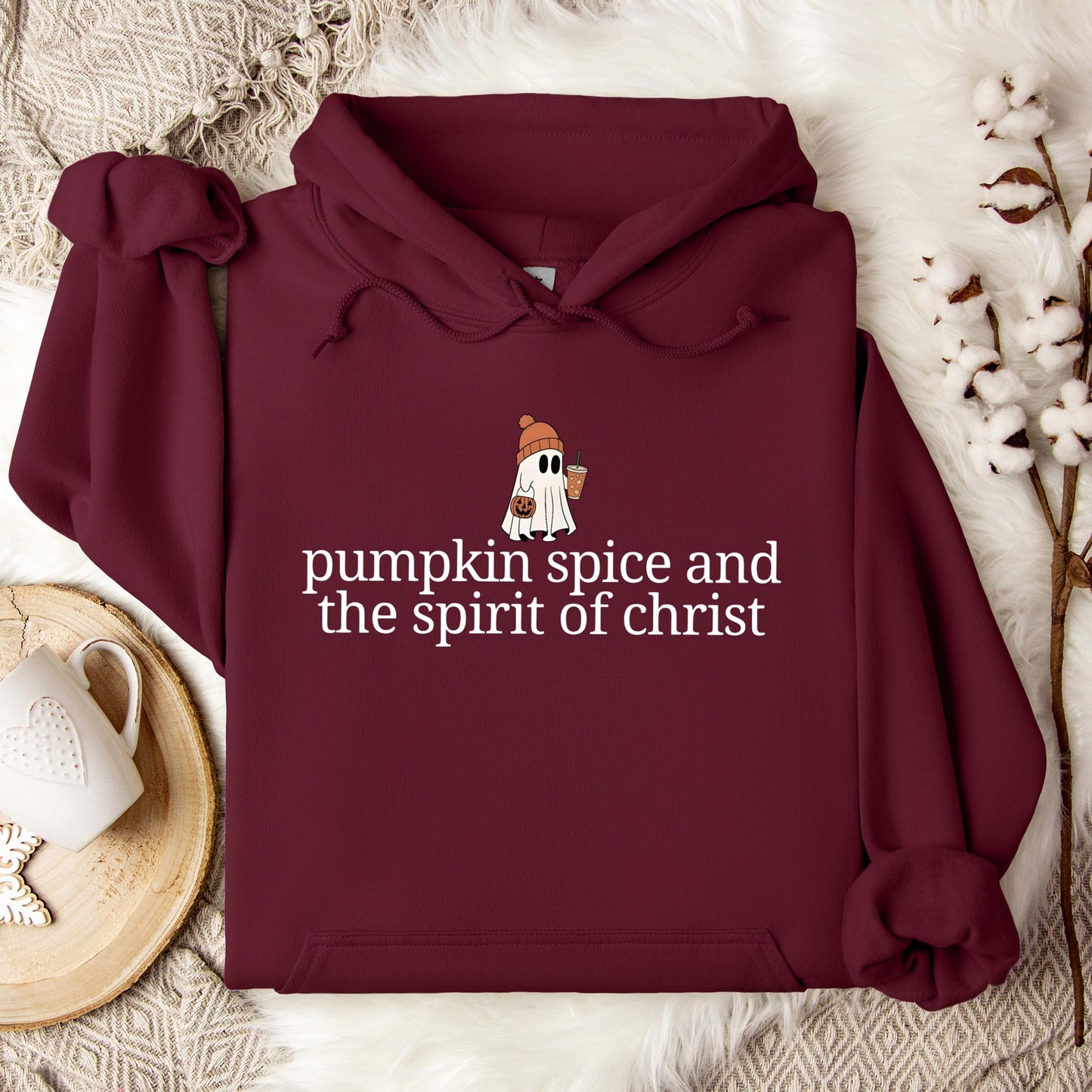 Pumpkin Spice And The Spirit Of Christ Hoodie
