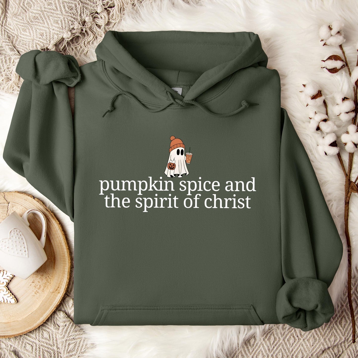 Pumpkin Spice And The Spirit Of Christ Hoodie