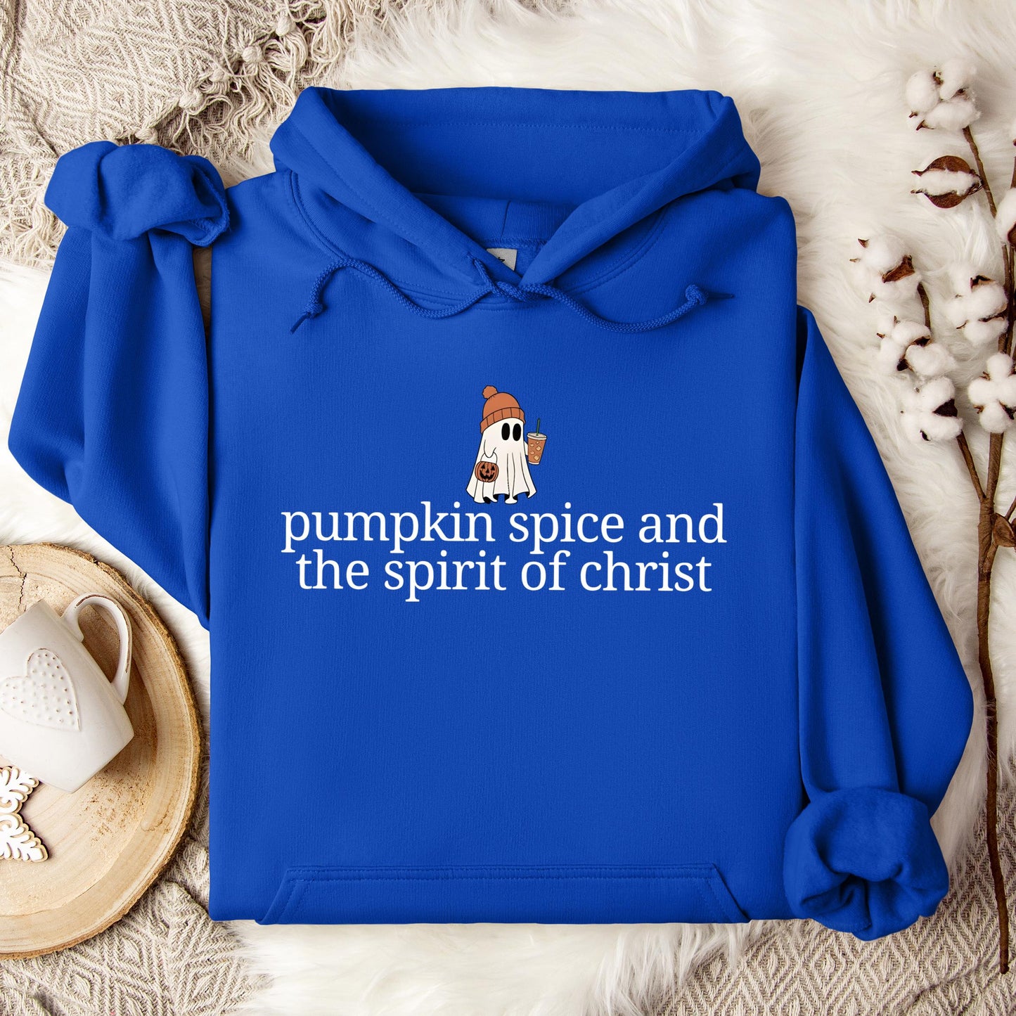 Pumpkin Spice And The Spirit Of Christ Hoodie