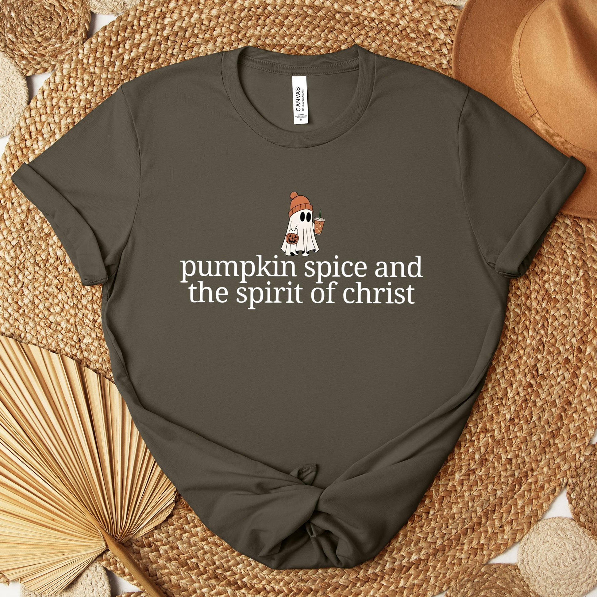 Pumpkin Spice And The Spirit Of Christ Premium T-shirt