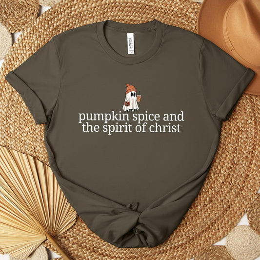 Pumpkin Spice And The Spirit Of Christ Premium T-shirt