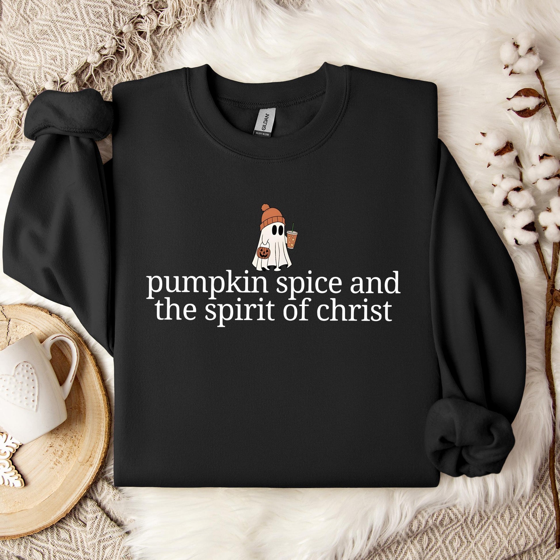 Pumpkin Spice And The Spirit Of Christ Sweatshirt