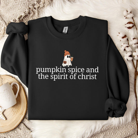 Pumpkin Spice And The Spirit Of Christ Sweatshirt
